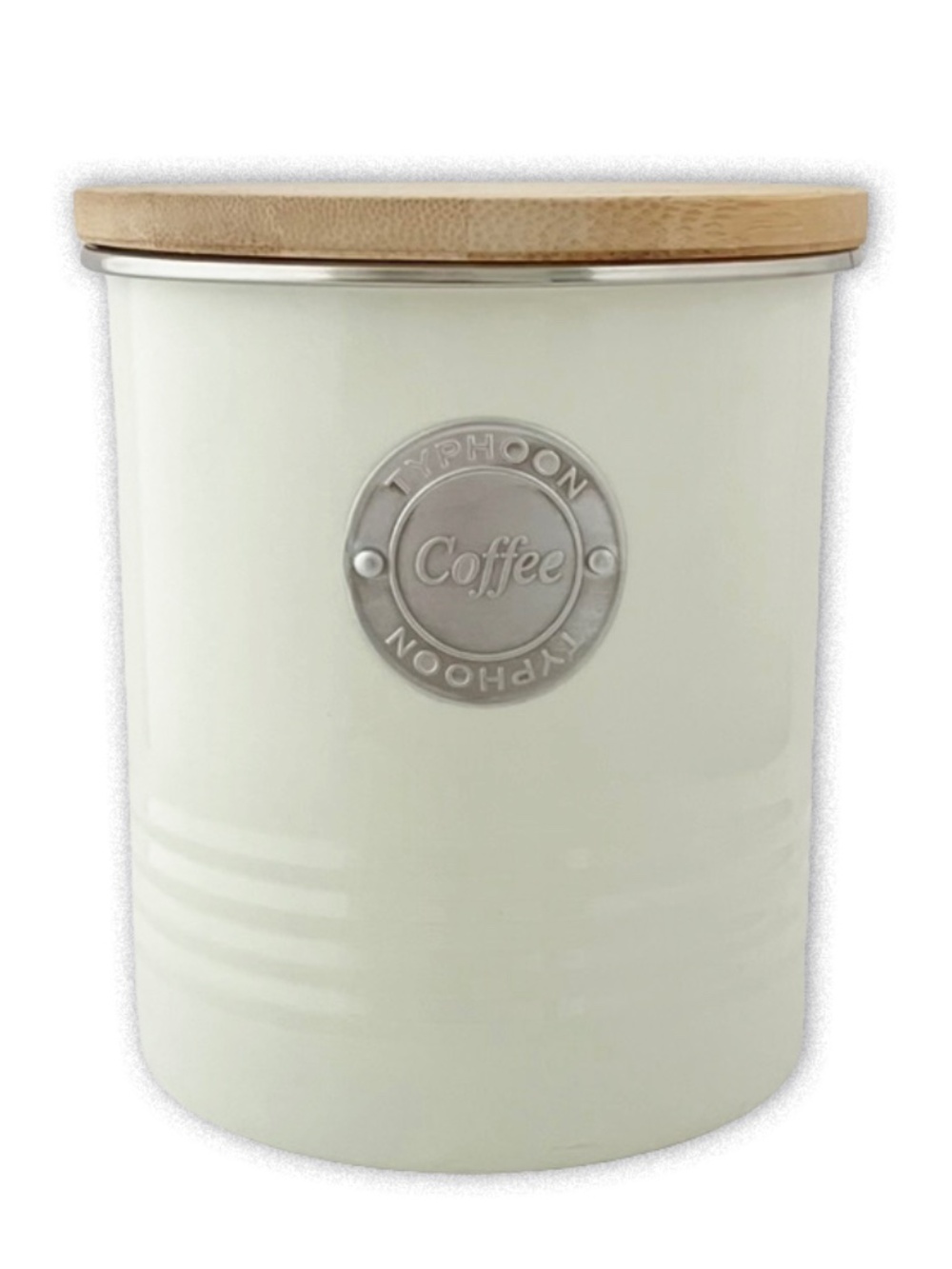 Typhoon Living Collection | 1 Quart Coffee Canister - Cream